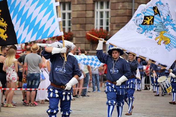 Fanfare band at the Speyer pretzel festival