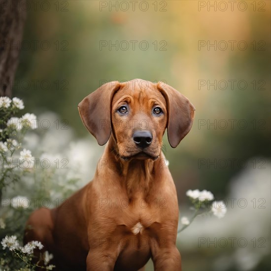 Dog, young dog, puppy, Rhodesian Ridgeback, recognised dog breed from South Africa (picture AI generated), AI generated