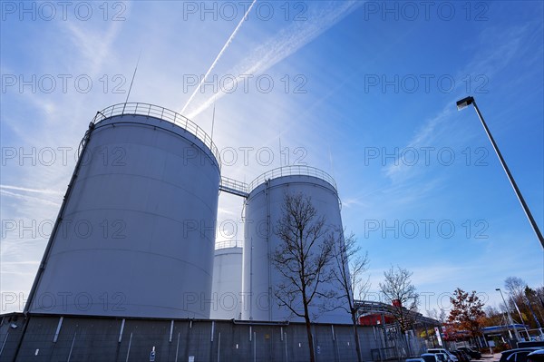 Gas boiler at Praeg Energie GmbH, Kempten, Bavaria, Allgaeu, Germany, Europe