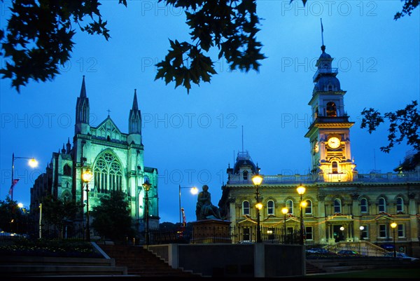 City center in Dunedin, New Zealand, Oceania