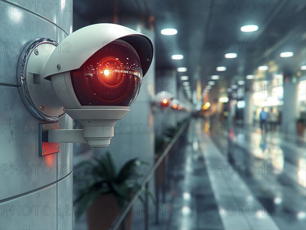 Camera for monitoring critical infrastructure such as streets, schools, squares, authorities, AI generated