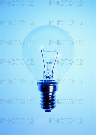 Closeup of an old tungsten light bulb