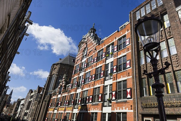 Typical house facade, city tour, tourism, city trip, architecture, Middle Ages, old building, facade, property, historic, history, city history, house, building, holiday, travel, city exploration, centre, Amsterdam, Netherlands