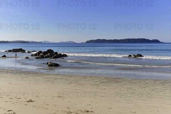 Beach, fishing village, Ngapali Beach, Thandwe, Burma, Burma, Myanmar, Asia