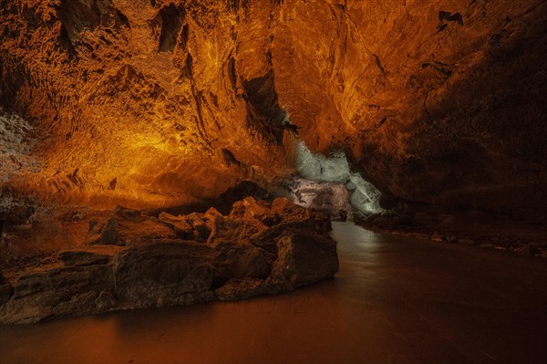 Cueva de los Verdes, lava tube, Costa Teguise, Lanzarote, Canary Islands, Spain, Europe