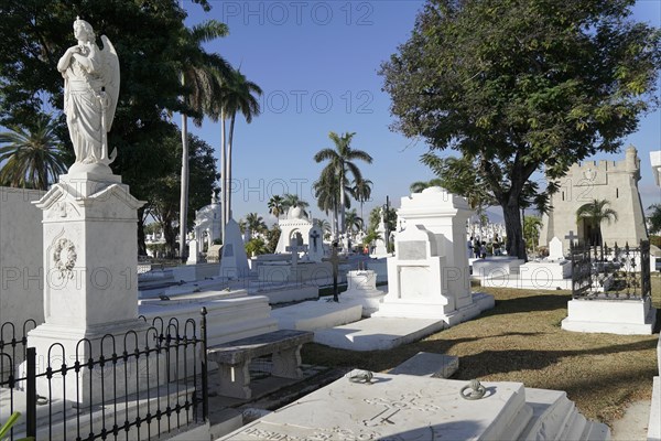 Graves, gravesites, Cementerio de Cristobal Colon, Christopher Columbus Cemetery, 56 ha cemetery, Havana, Cuba, Greater Antilles, Caribbean, Central America