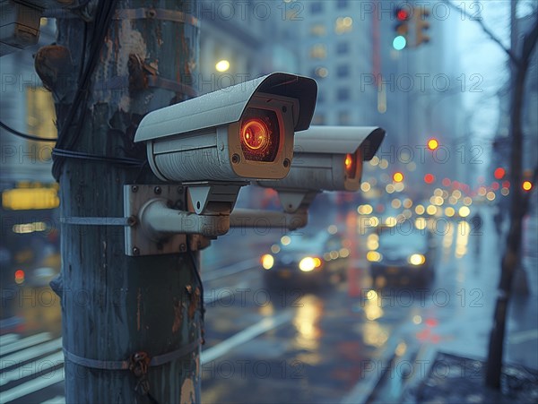 Camera for monitoring critical infrastructure such as streets, schools, squares, authorities, AI generated