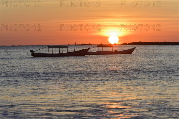 Fishing village, Ngapali Beach, Thandwe, Burma, Burma, Myanmar, Asia