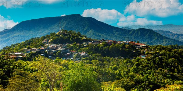 Village in the mountains, Pluma Hidalgo, Pochutla, Oxaca state, Sierra Madre del Sur, Mexico, Central America