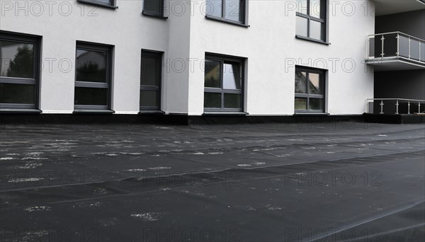 Professional flat roof waterproofing with bitumen welding membranes