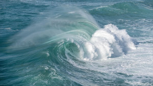 An overturning wave, Nazare, Portugal, Europe