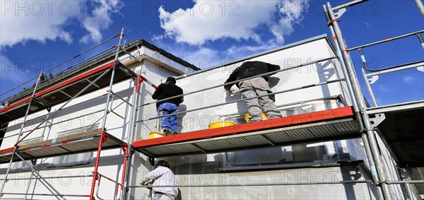 Painting work, facade painting (panoramic picture)