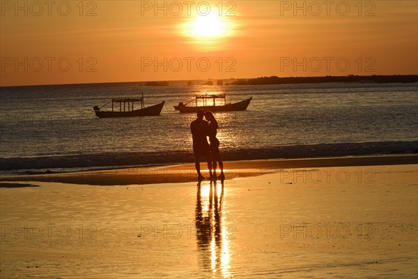 Fishing village, Ngapali Beach, Thandwe, Burma, Burma, Myanmar, Asia