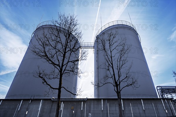 Gas boiler at Praeg Energie GmbH, Kempten, Bavaria, Allgaeu, Germany, Europe