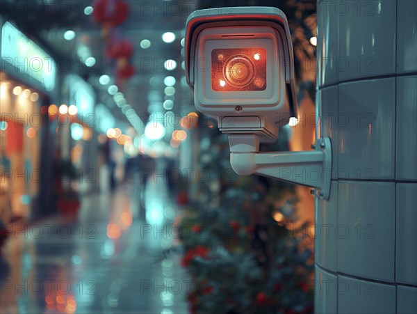 Camera for monitoring critical infrastructure such as streets, schools, squares, authorities, AI generated