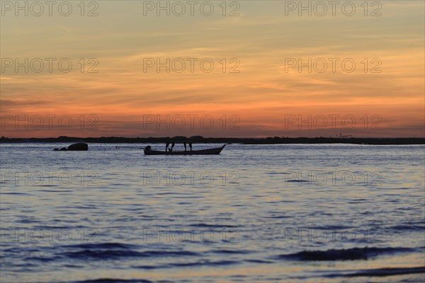 Beach, fishing village, Ngapali Beach, Thandwe, Burma, Burma, Myanmar, Asia