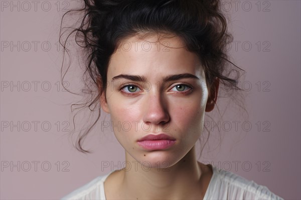 Portrait of sad young woman. KI generiert, generiert AI generated