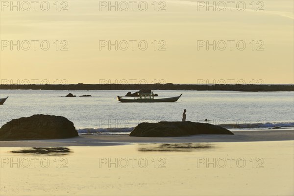 Fishing village, Ngapali Beach, Thandwe, Burma, Burma, Myanmar, Asia