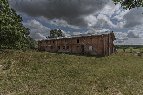 Former pigsty from 1920 on an estate, Othenstorf, Mecklenburg-Vorpommern, Germany, Europe