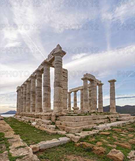 Ancient Temple of Poseidon, Cape Sounion, Greece, Europe