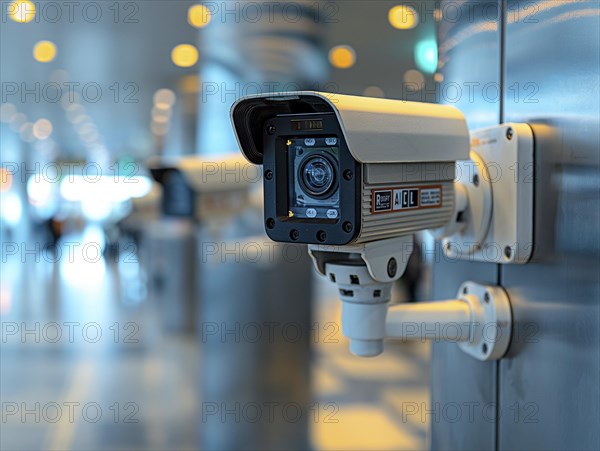 Camera for monitoring critical infrastructure such as streets, schools, squares, authorities, AI generated