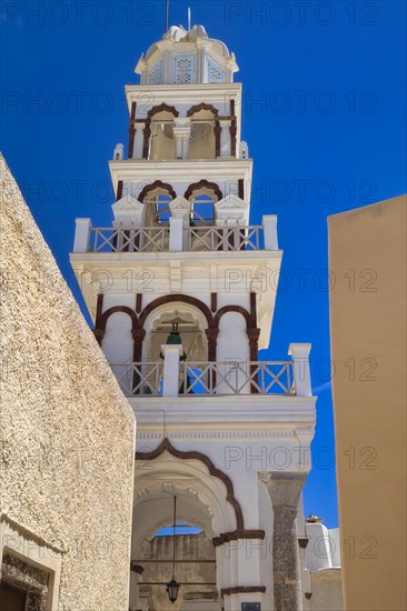 Santorini, Fira, catholic church John the Baptist, St.John the Baptist, Cyclades, Greece, Europe