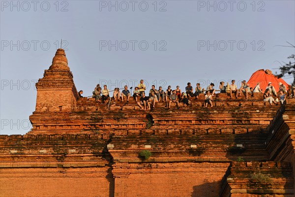 Pagodas, temples, stupa, Bagan, Mandalay Division, Myanmar, Asia