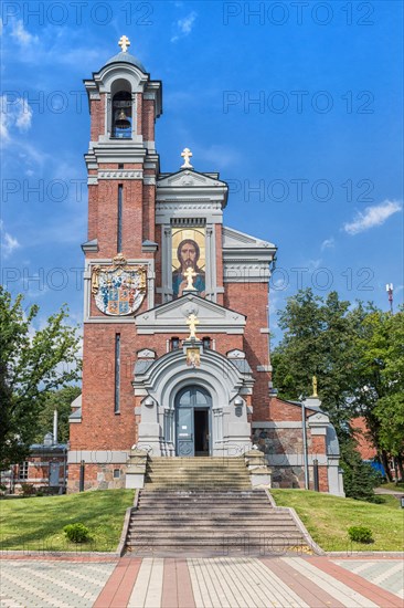 Old Orthodox church in the Mir city. Belarus