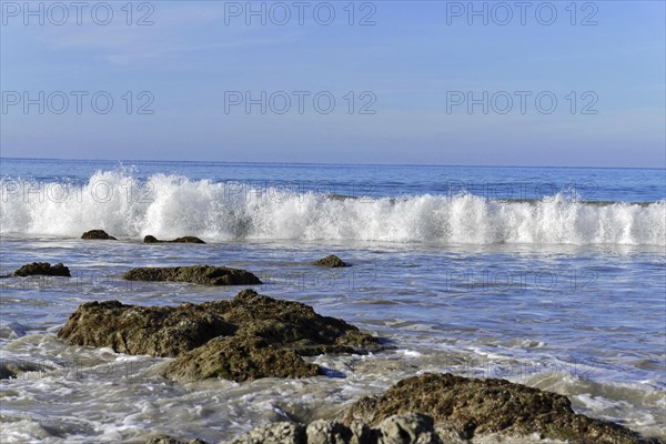 Beach, fishing village, Ngapali Beach, Thandwe, Burma, Burma, Myanmar, Asia