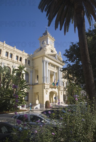 Malaga City Hall building, Malaga, Spain designed by Fernando Guerrero Strachan and Manuel Rivera Vera completed 1919