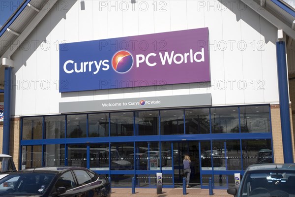 Combined Currys and PC World store at Copdock, Ipswich, Suffolk, England, United Kingdom, Europe