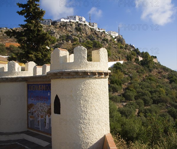 Hilltop Andalusian village of Comares, Malaga province, Spain, Europe