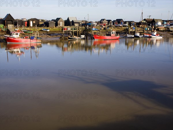 Boats on the River Blyth at Southwold harbour and Walberswick, Suffolk, England, United Kingdom, Europe