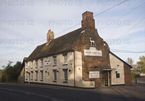 The White Hart Inn traditional public house in the village of Blythburgh, Suffolk, England, United Kingdom, Europe