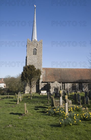 Parish church of the Holy Trinity at the village of Middleton, Suffolk, England, United Kingdom, Europe