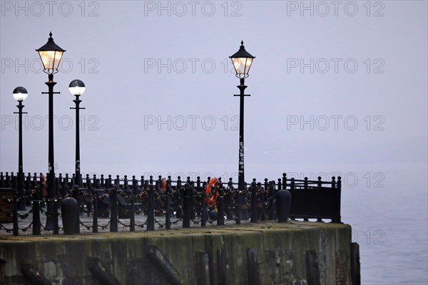 Morning atmosphere at the harbour in Liverpool, 01.03.2019