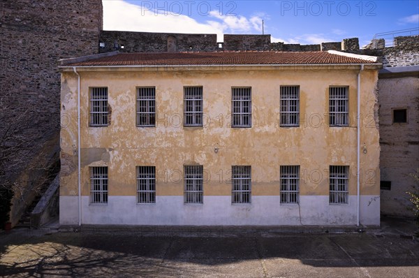 Administration building, former prison, Acropolis, Heptapyrgion, fortress, citadel, Thessaloniki, Macedonia, Greece, Europe