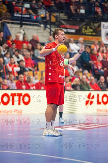 18.02.2024, 2nd HBL, German Handball League, Matchday 21) : Eulen Ludwigshafen against TuS N-Luebbecke (final score 34:32) . Picture: Tom Bergner (28), Eulen Ludwigshafen