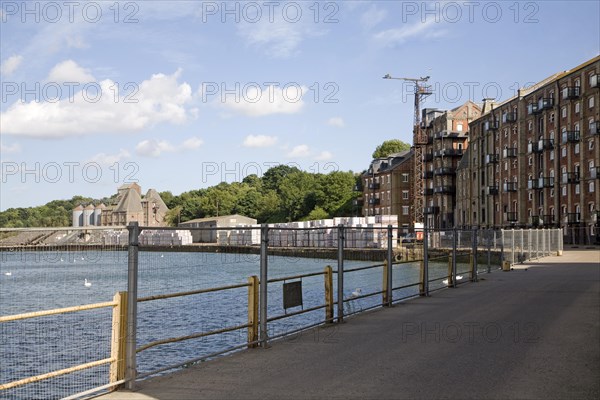 Industrial activity on the quayside at Mistley, Essex, England, United Kingdom, Europe