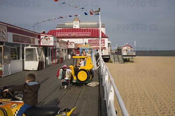 Seaside amusements on Britannia Pier, Great Yarmouth, Norfolk, England, United Kingdom, Europe