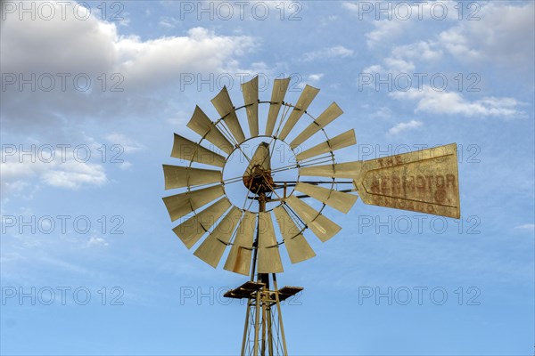 Wind turbine for pumping water, Namibia, Africa
