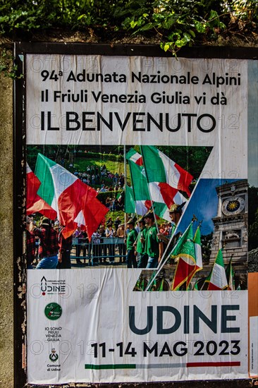 Annual meeting of the Alpini in Udine, mountain hunters, island of Grado, north coast of the Adriatic, Friuli, Italy, Grado, Friuli, Italy, Europe