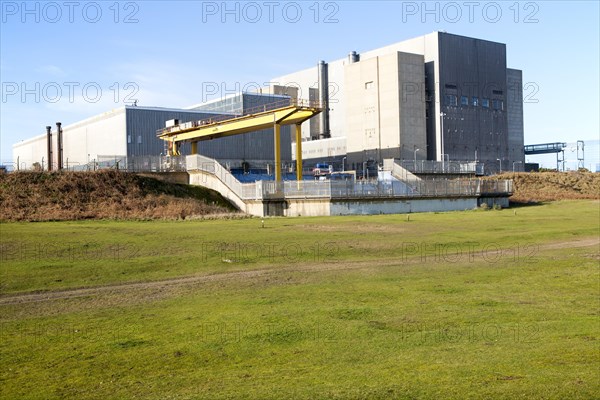 The decommissioned Magnox reactor block of Sizewell A nuclear power station, officially opened 7 April 1967 and operational until 31 December 2006, near Leiston, Suffolk, England, United Kingdom, Europe