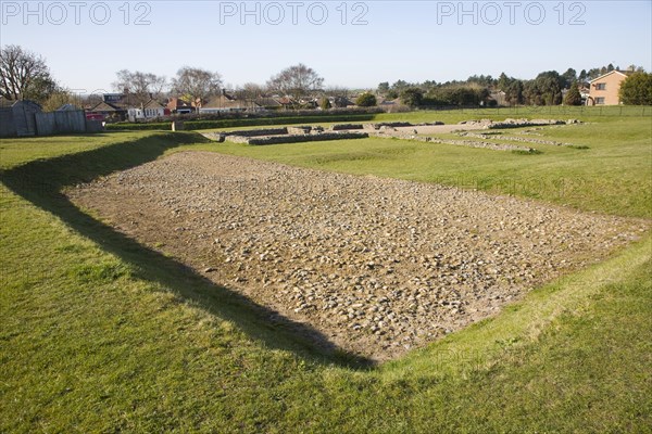 Roman fort at Caister, Norfolk, England, United Kingdom, Europe