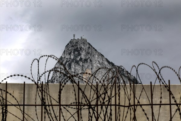 Fence on Spanish territory, just in front of the British territory of Gibraktar, 14/02/2019