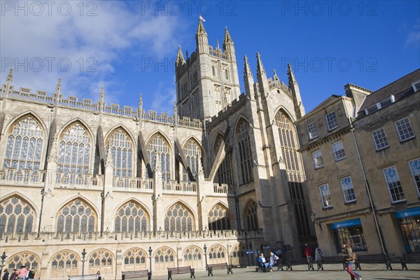 The Abbey church, Bath, Somerset, England, United Kingdom, Europe