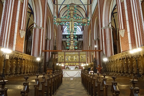 Altar of the Cross, Doberan Minster, former Cistercian monastery, Bad Doberan, Mecklenburg-Western Pomerania, Germany, Europe