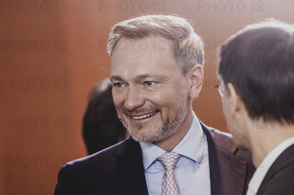 Christian Lindner (FDP), Federal Minister of Finance, recorded during the weekly cabinet meeting in Berlin, 21 February 2024