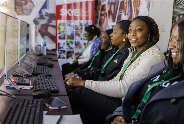 Women in the job centre of the SKYE vocational training project, Jos, 06.02.2024