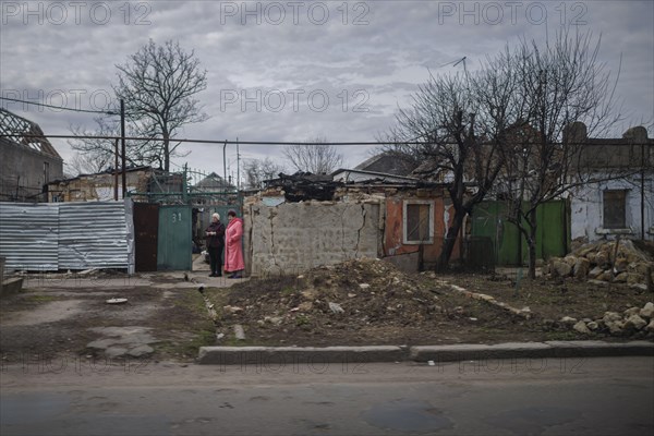Destroyed buildings in Mykolaiv oblast. Mykolaiv, 25.02.2024. Photographed on behalf of the Federal Foreign Office
